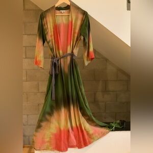 Tucker tie dye silk dress sz s